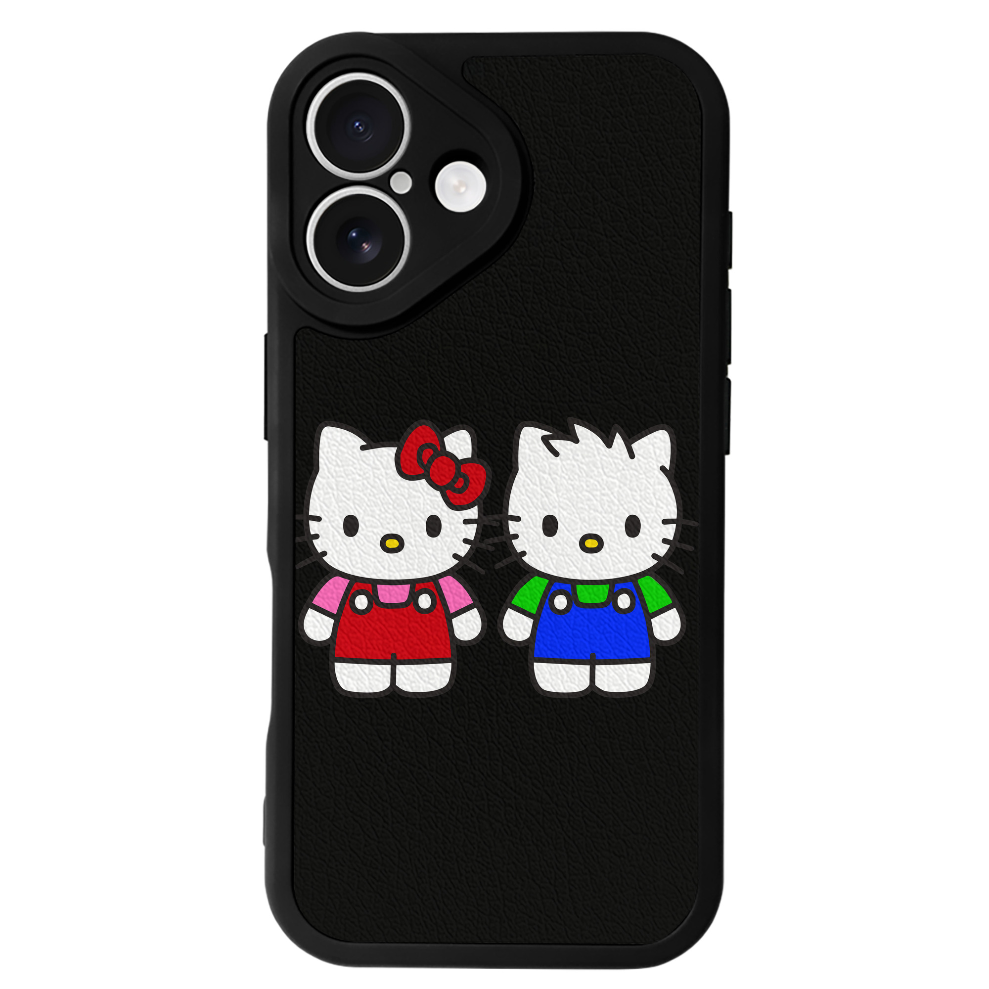 （画像用） Hello Kitty ハローキティ 【iPhone 16シリーズ対応】シリコンスマホケース（レザー調） 材質：シリコン